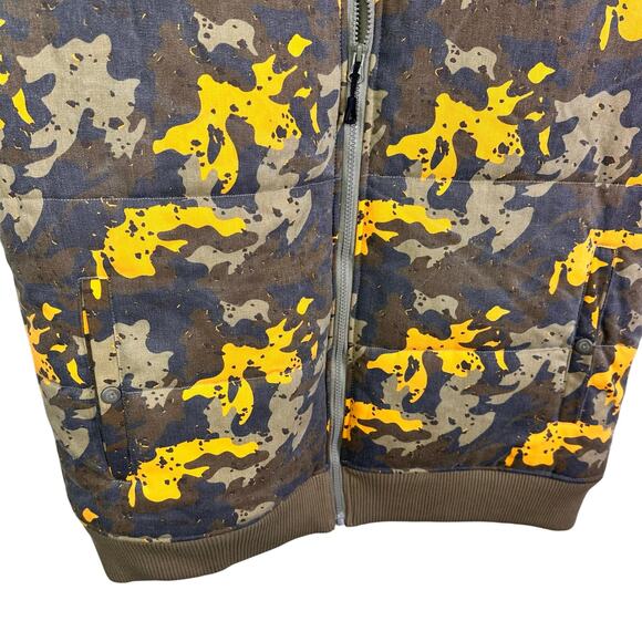 Cookies SF Mendocino camo Quilted Nylon Puffer Vest Jacket Size 2xl Mocha - Picture 7 of 9